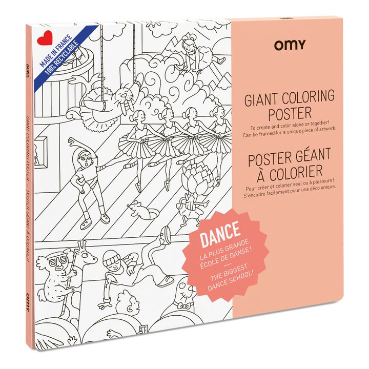 Póster gigante para colorear Dance | Blanco- Imagen del producto n°0