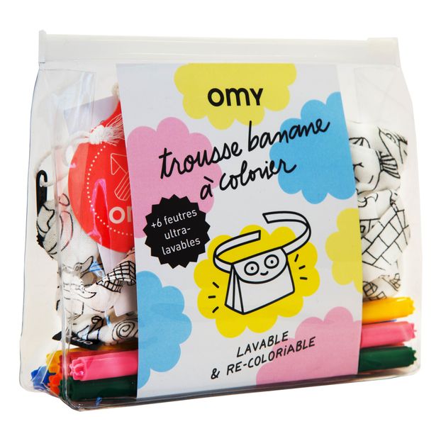 Trousse Banane à colorier et ses feutres-product