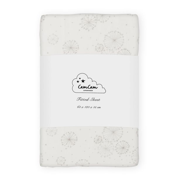 Dandelion Fitted Sheet in Organic Cotton-product