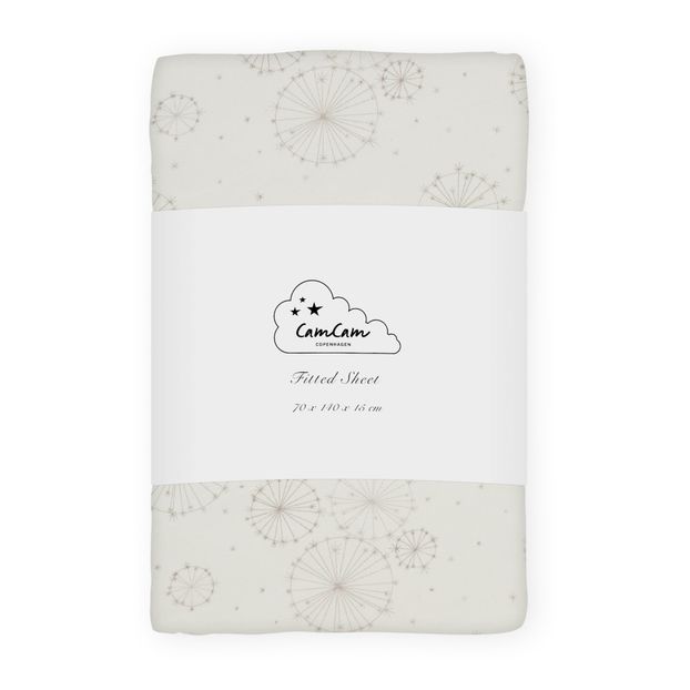 Dandelion Fitted Sheet in Organic Cotton-product