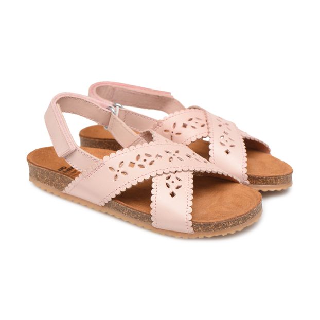 Two Con Me - Perforated Criss Cross Sandals-product