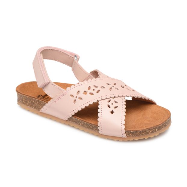 Two Con Me - Perforated Criss Cross Sandals-product