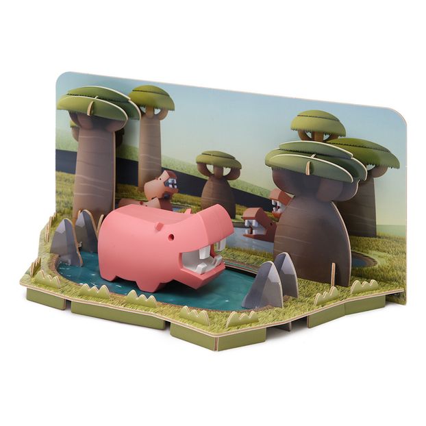 Puzzle 3D Flusspferd-product