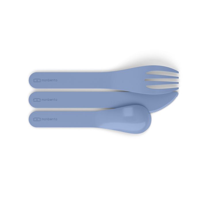Posate biodegradabili MB Pocket Color | Azzurro fiordaliso- Immagine del prodotto n°2