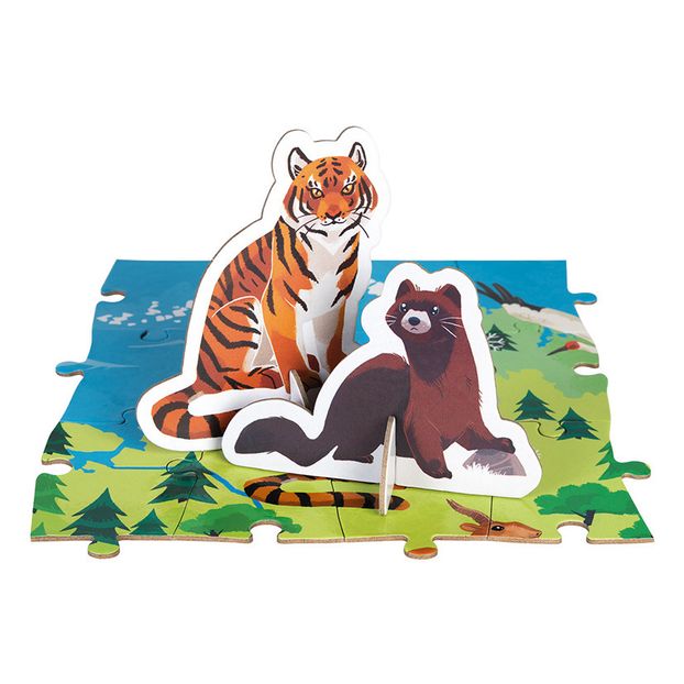 Puzzle educativo Los Animales Amenazados - 200 piezas-product