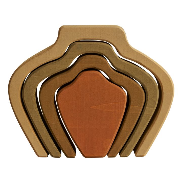 Vase à empiler en bois- Image produit n°0