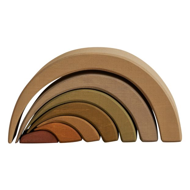 Asymmetrical Wooden Rainbow Blocks-product
