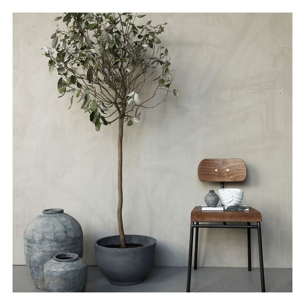 Chaise en bois piètement en métal-product