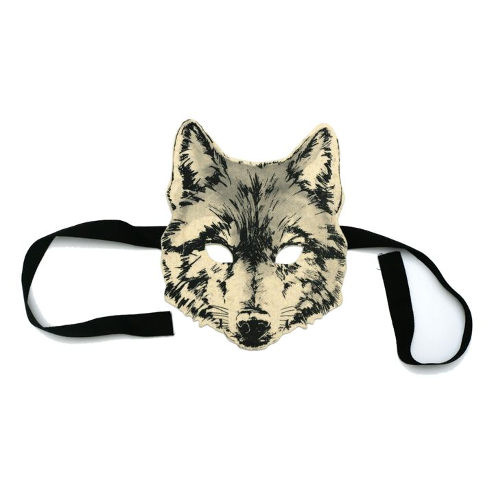 Wolf Felt Mask | Black- Product image n°0