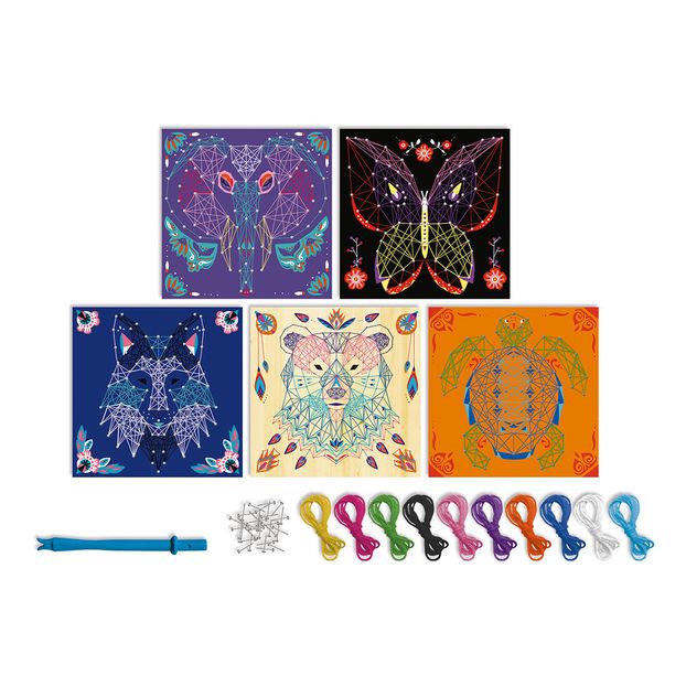 Tableaux fils tendus Animaux - Set de 5-product