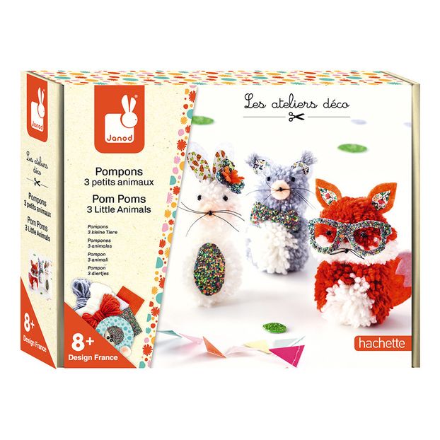 Pom Poms - 3 Little Animals-product