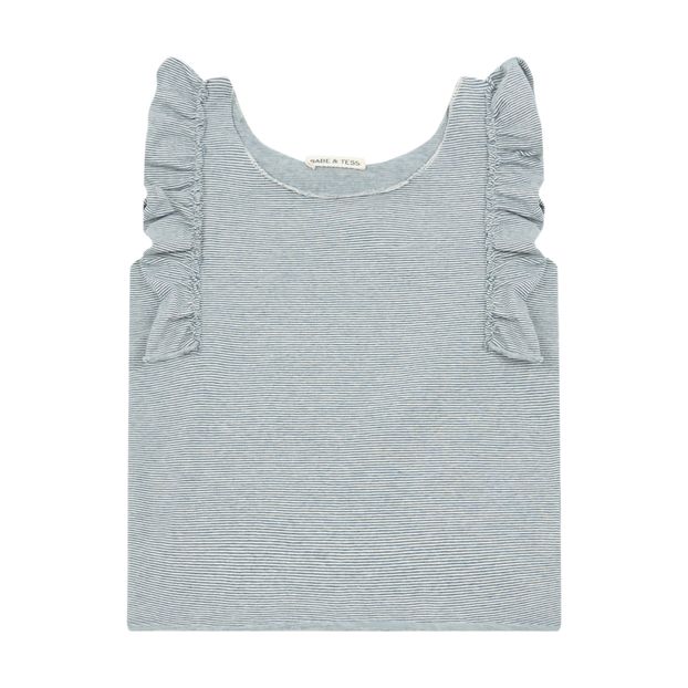 Striped Ruffle Top-product