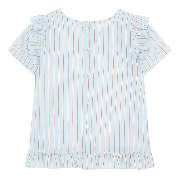 Ruffled Striped Blouse-product