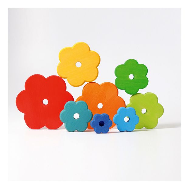 Tour à empiler Fleur en bois-product