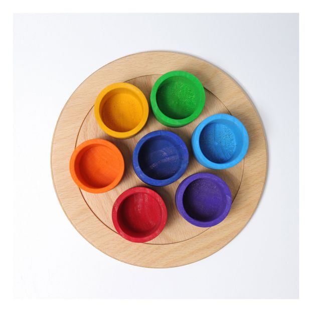 Wooden Snowmen and Bowls - Set of 7-product