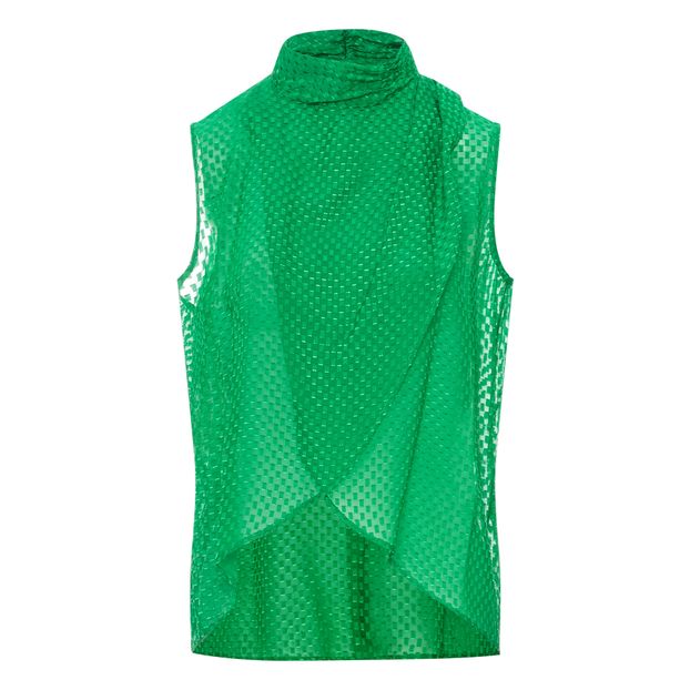 Top Jacquard de Seda Plumetis Cardi-product