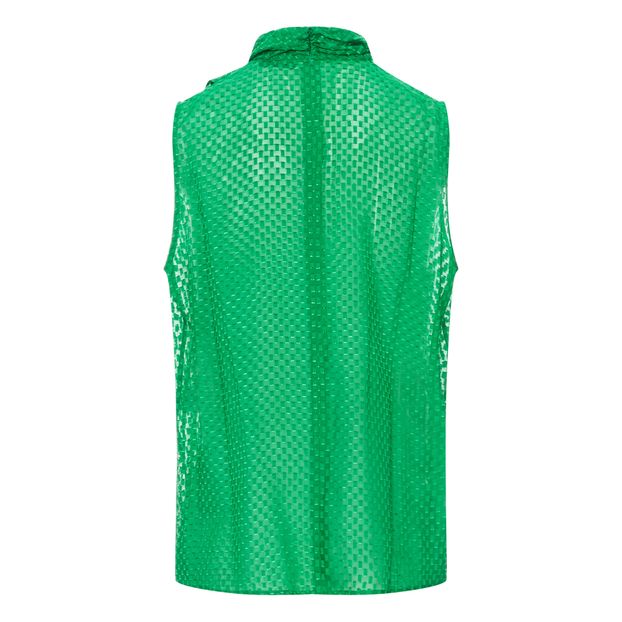 Top Jacquard de Seda Plumetis Cardi-product
