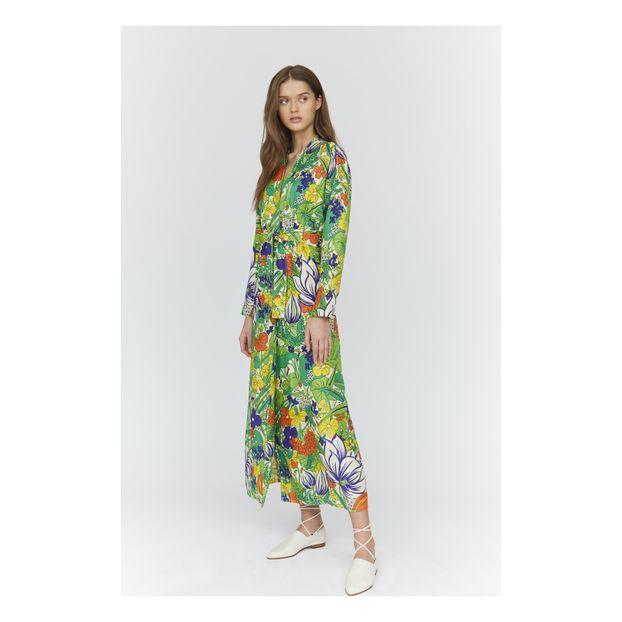 Vestido Jacquard de Seda Cats-product