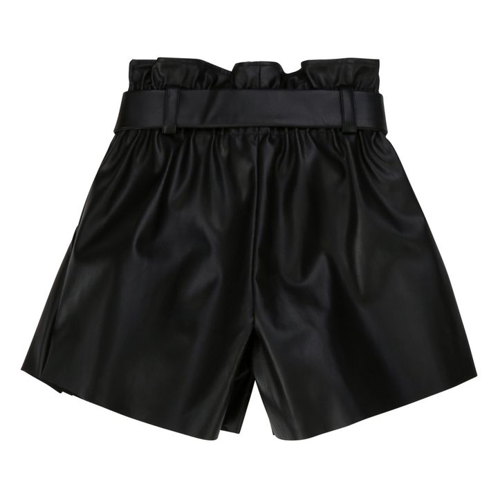 Pantaloncini in finta pelle Nero- Immagine del prodotto n°2
