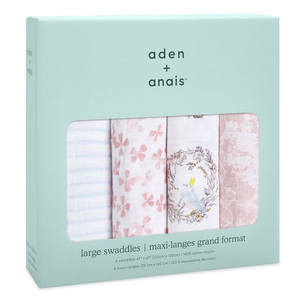 Cotton Maxi Swaddles 120x120cm - Set of 4-product