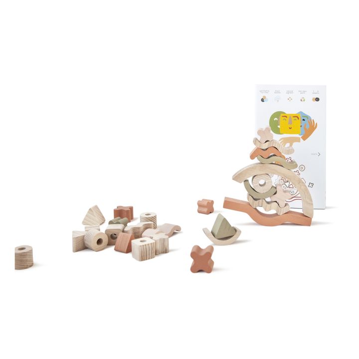 Jeu d'équilibre en bois | Vert- Image produit n°0