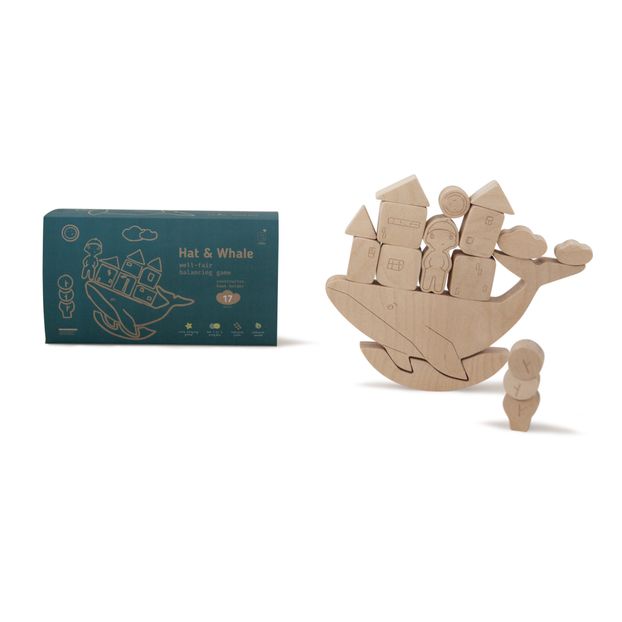 Jeu d'équilibre Baleine en bois-product