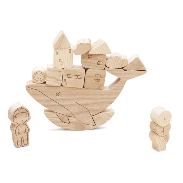 Jeu d'équilibre Baleine en bois-product