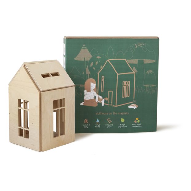 Maisonnette aimantée à construire en bois-product