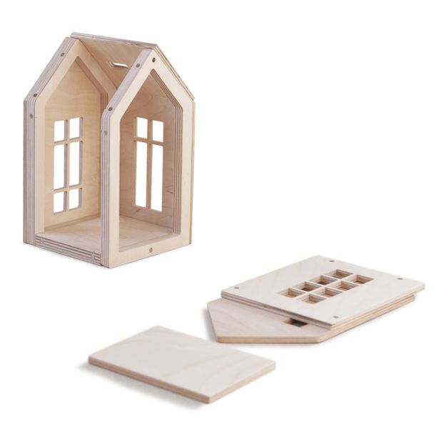 Maisonnette aimantée à construire en bois-product
