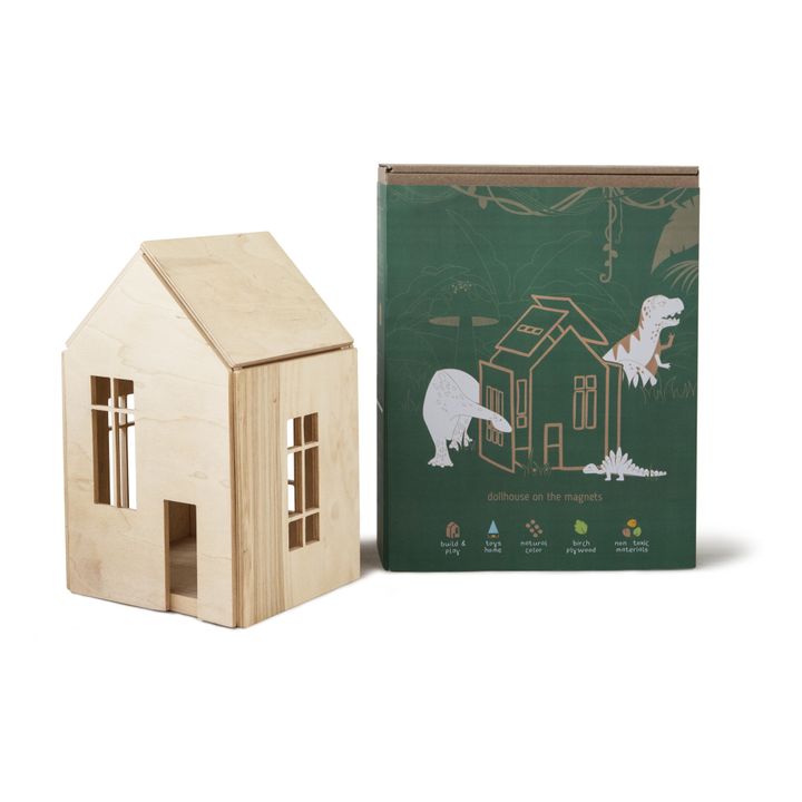 Casita imantada para construir de madera- Imagen del producto n°0