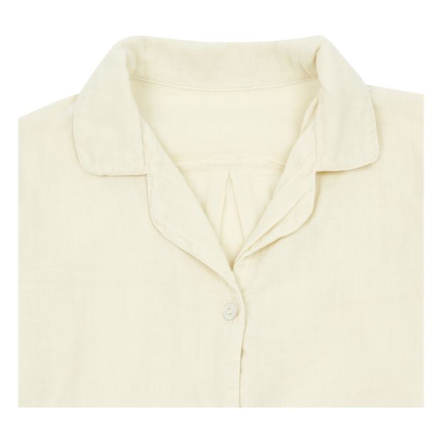 Mandarin double cotton gauze shirt-product