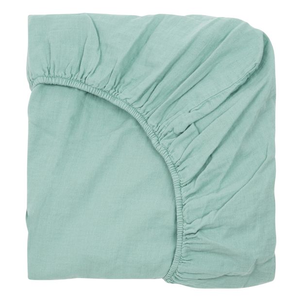 Rye Cotton Muslin Fitted Sheet-product