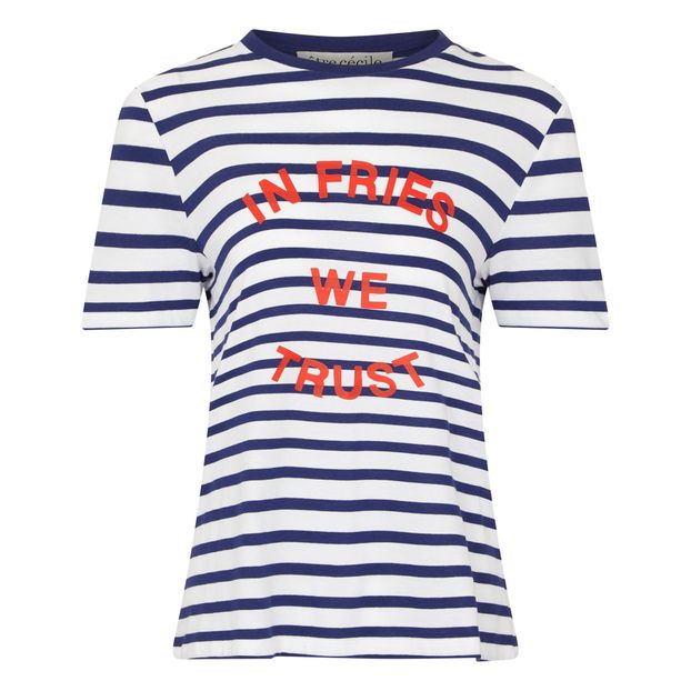 T-shirt Marinière In Fries We Trust-product