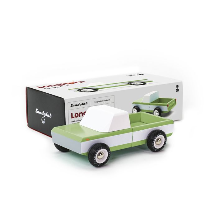 Macchina Longhorn in legno | Verde oliva- Immagine del prodotto n°1