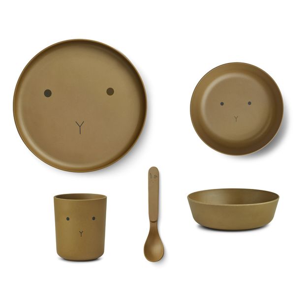 Vaisselle en bambou Lapin - Set de 4-product