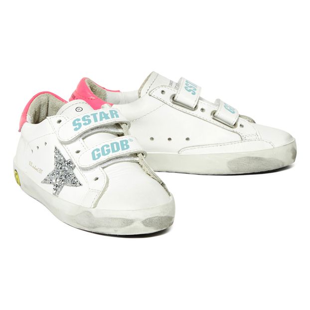 Baskets Cuir Scratchs Pailletée Old School-product