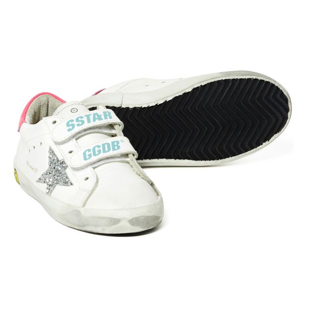Baskets Cuir Scratchs Pailletée Old School-product