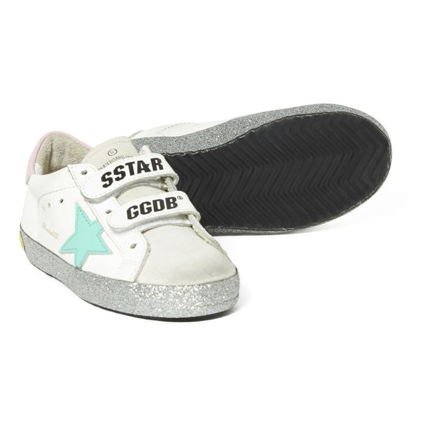 Baskets Cuir Semelle Pailletée Scratchs Old School-product