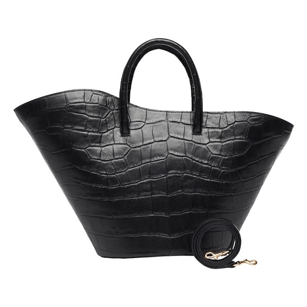 Cabas Open Tulip Medium Cuir Embossé Croco-product