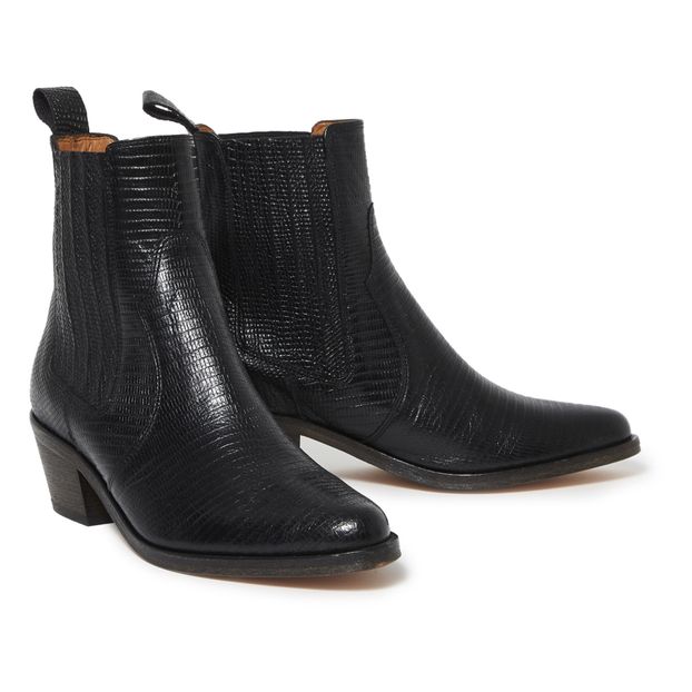 Botas Cowboy Sofia de cuero tipo lagarto-product