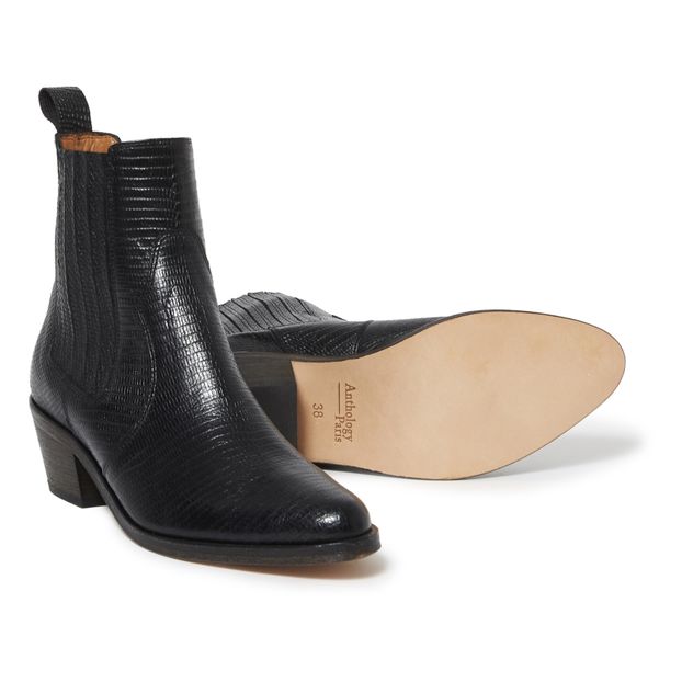 Botas Cowboy Sofia de cuero tipo lagarto-product