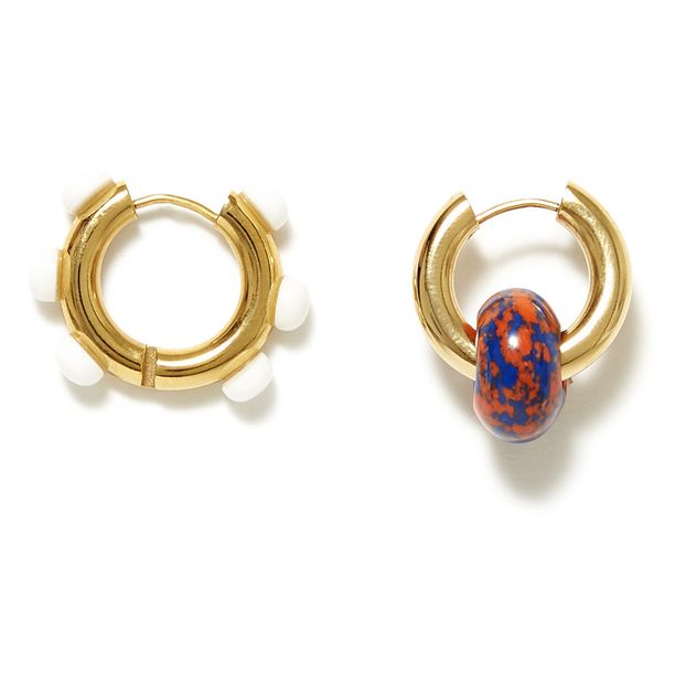 Boucles d'Oreilles Dépareillées en Plaqué Or-product