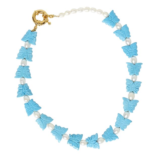 Collier Papillons et Perles-product