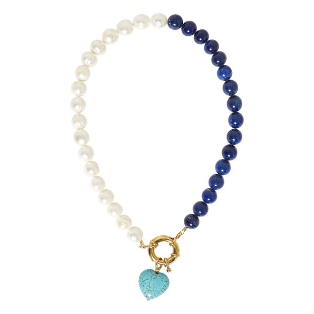 Collier Bicolore Perles et Cœur-product