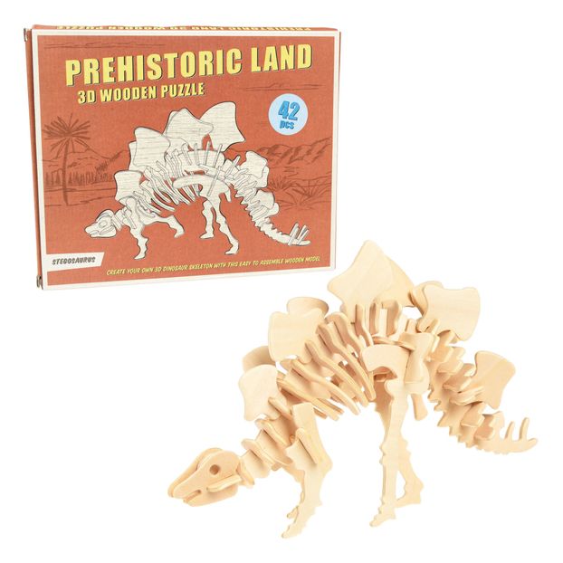 3D Wooden Stegosaurus Puzzle-product