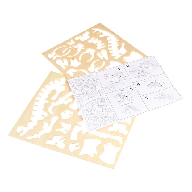3D Wooden Stegosaurus Puzzle-product