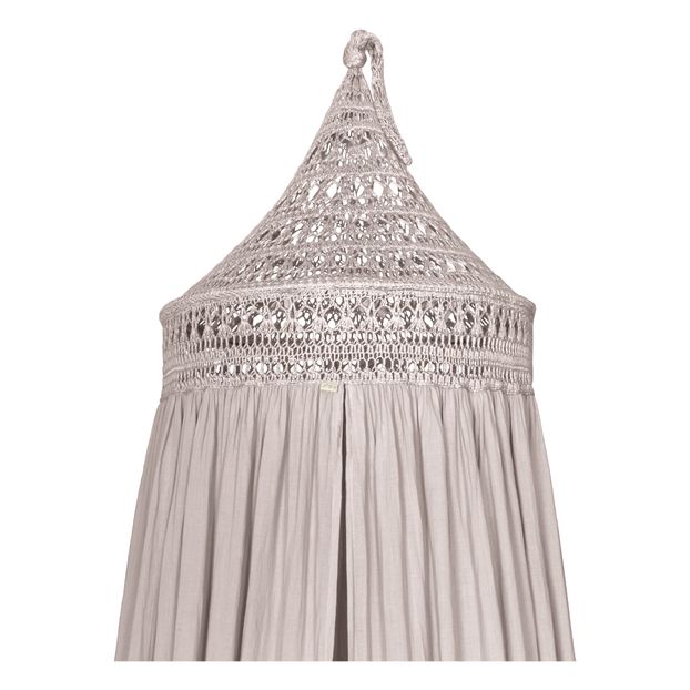 Tara Organic Cotton Crochet Bed Canopy-product