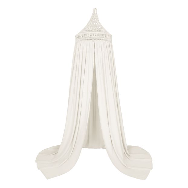 Tara Organic Cotton Crochet Bed Canopy-product
