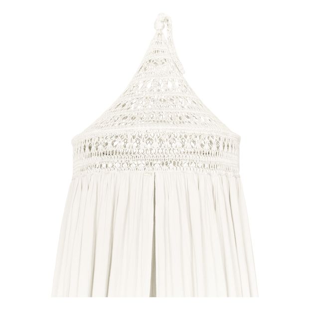 Tara Organic Cotton Crochet Bed Canopy-product