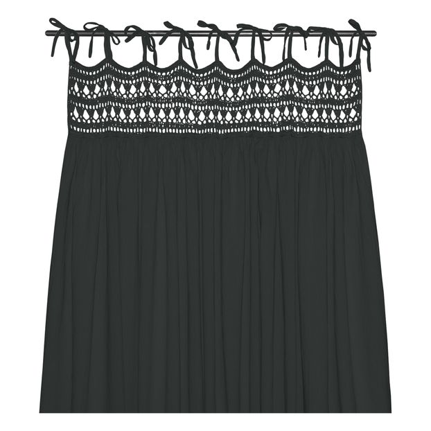 Vorhang aus Bio-Baumwolle mit Häkelteil Tara - 90x290 cm-product